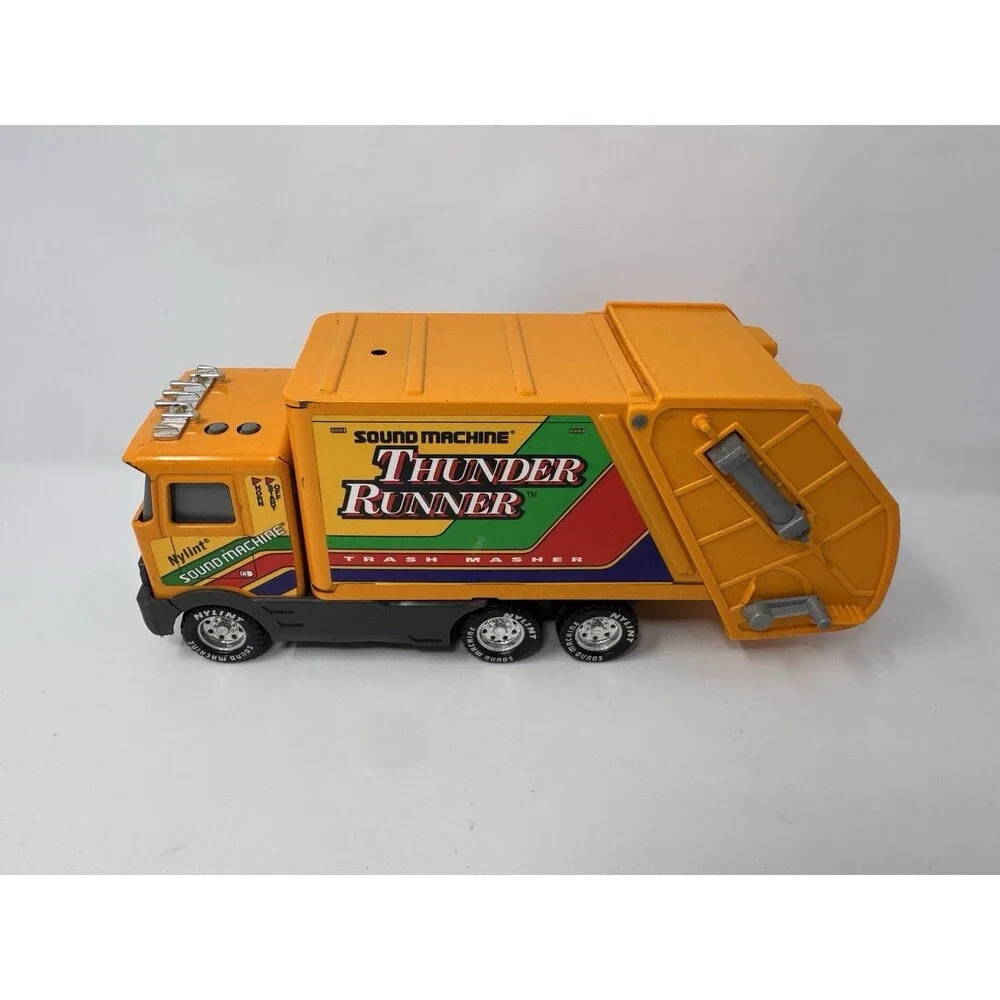 Nylint Thunder Runner Trash Masher Garbage Truck Sound Machine (Video)